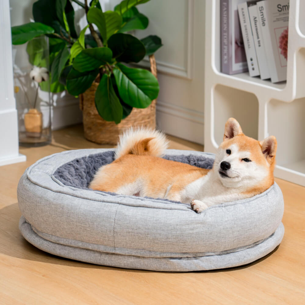 Donut Fluffy Orthopedic Dog Bed - FUNNYFUZZY