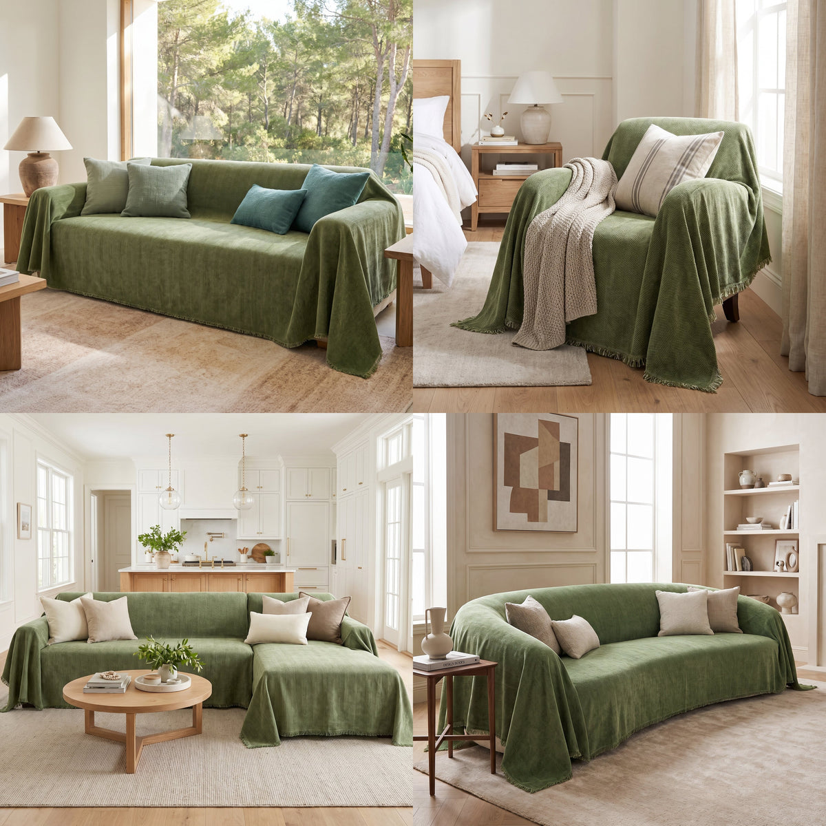 Durable Pet Friendly Herringbone Sofa/Couch Cover