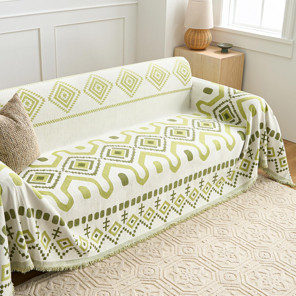 Geometric Boho Sofa Cover