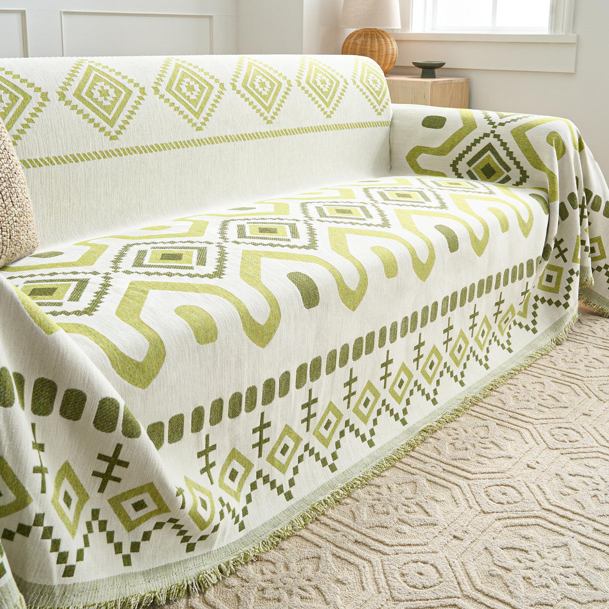 Geometric Boho Sofa Cover