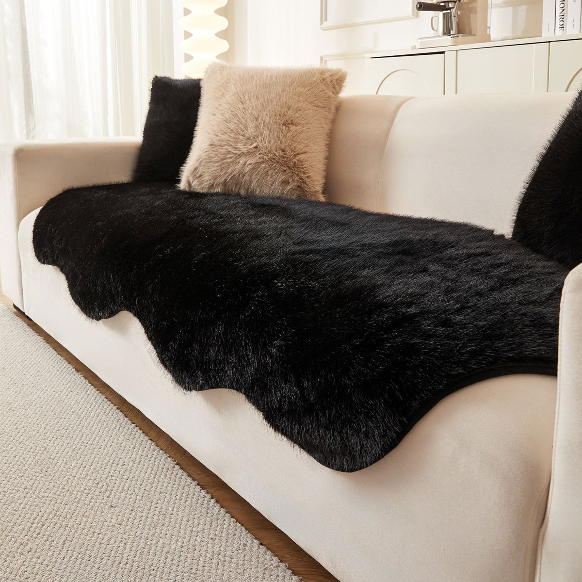 Ultra-Soft Scandinavian Fluffy Sofa/Couch Cover