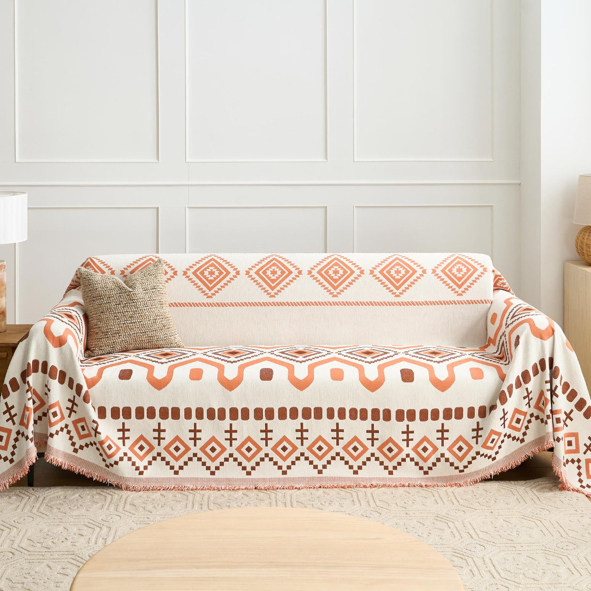Geometric Boho Sofa Cover