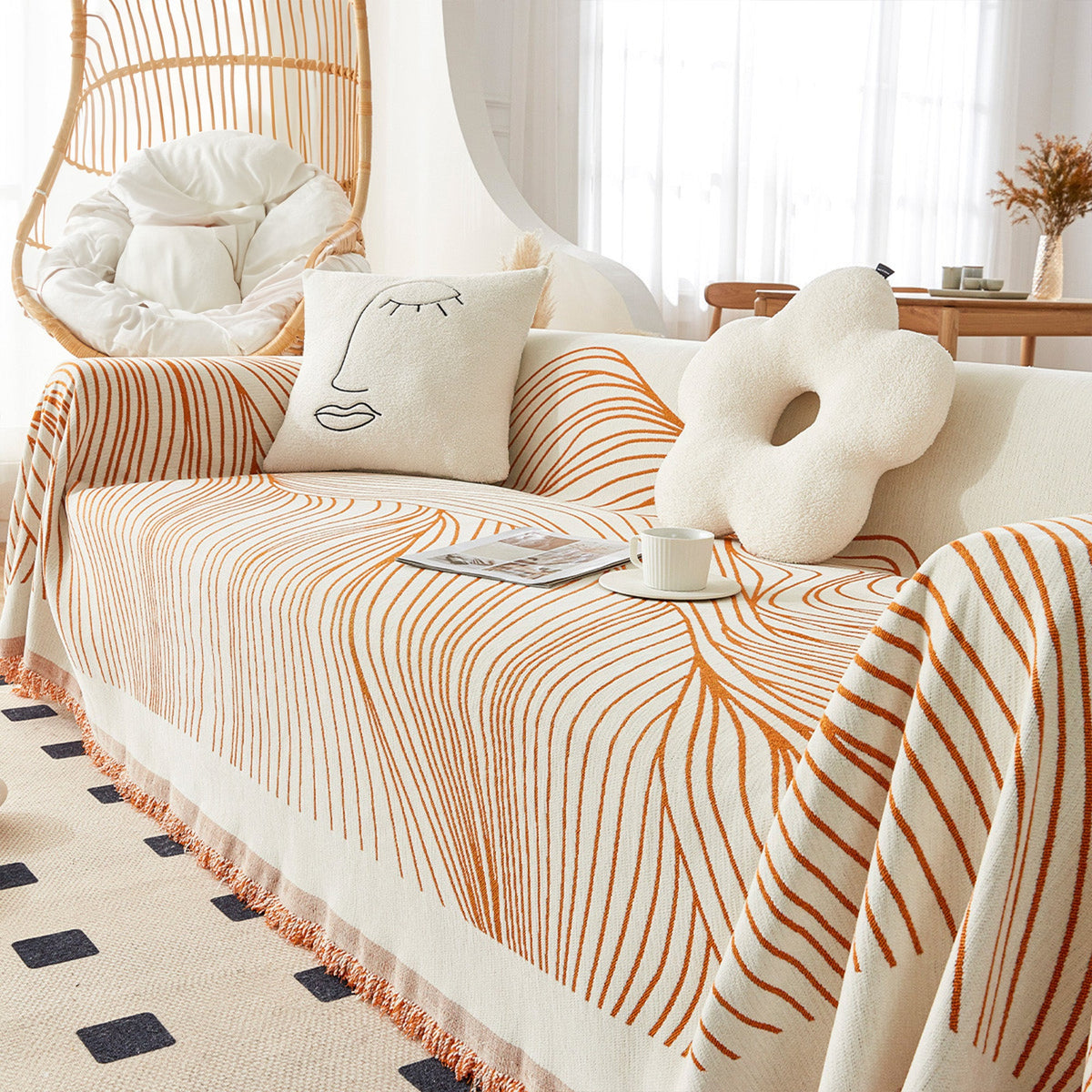 Reversible Jacquard Sofa / Couch Cover