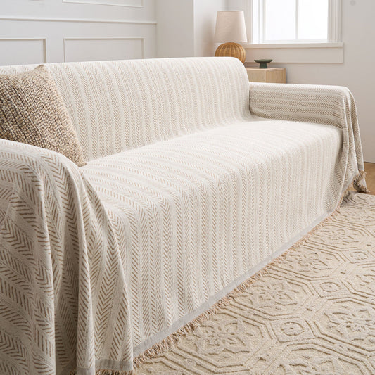 Herringbone Pattern Sofa Cover