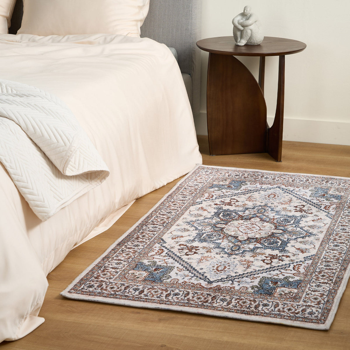 Easy Clean Rug Classic Boho Style Living Room Area Rug
