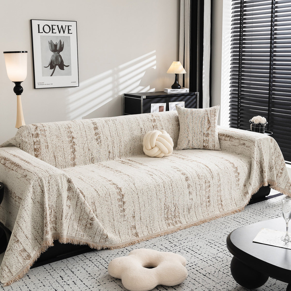 Contemporary Canvas Sofa Cover