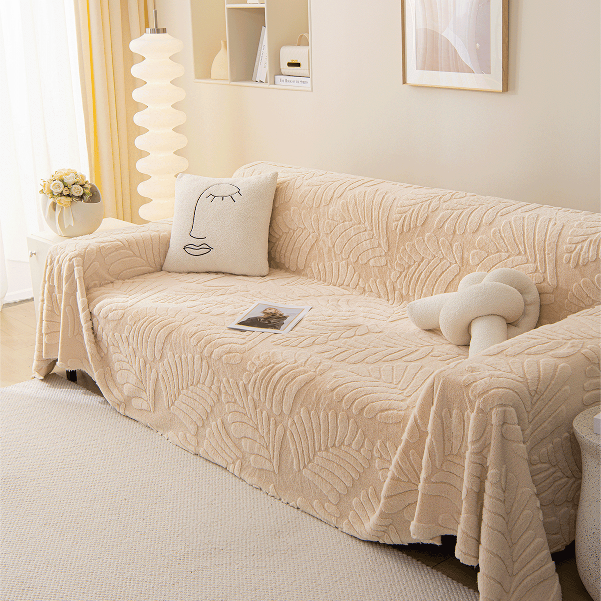 Cozy Leaves Sofa Cover