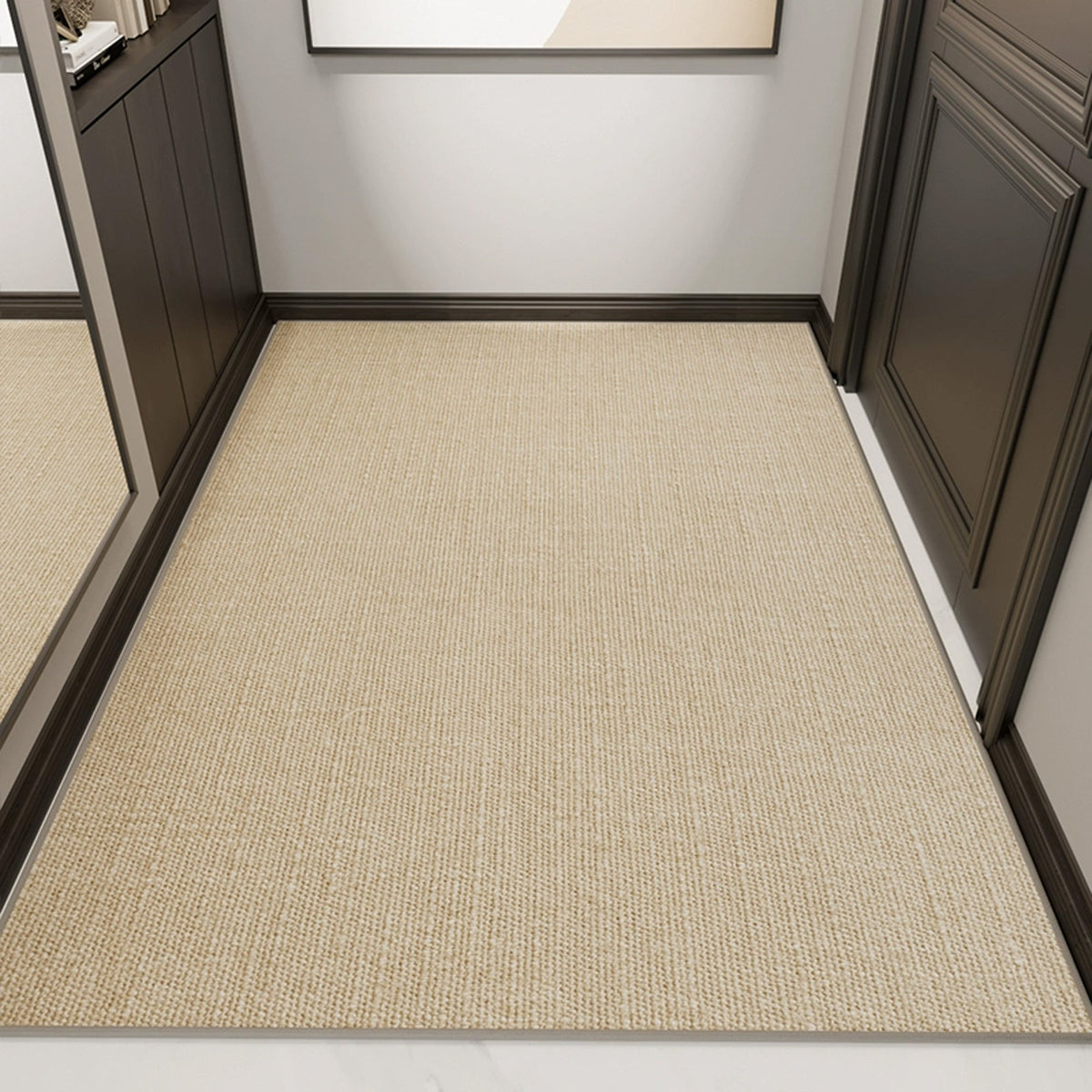 Easy Clean Rug Minimalist Natural Jute Durable Non-Slip Pet-Friendly Minimalist Hallway Indoor Doormat