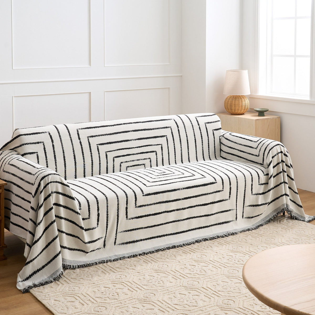 Chic Square Pattern Sofa / Couch Cover