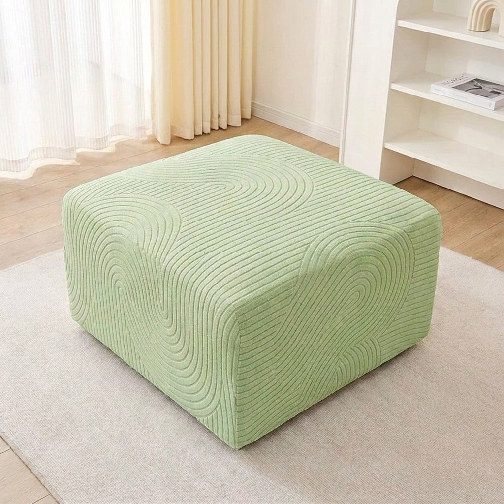 CreamWave Stretch Full-Encasing Sofa Slipcover