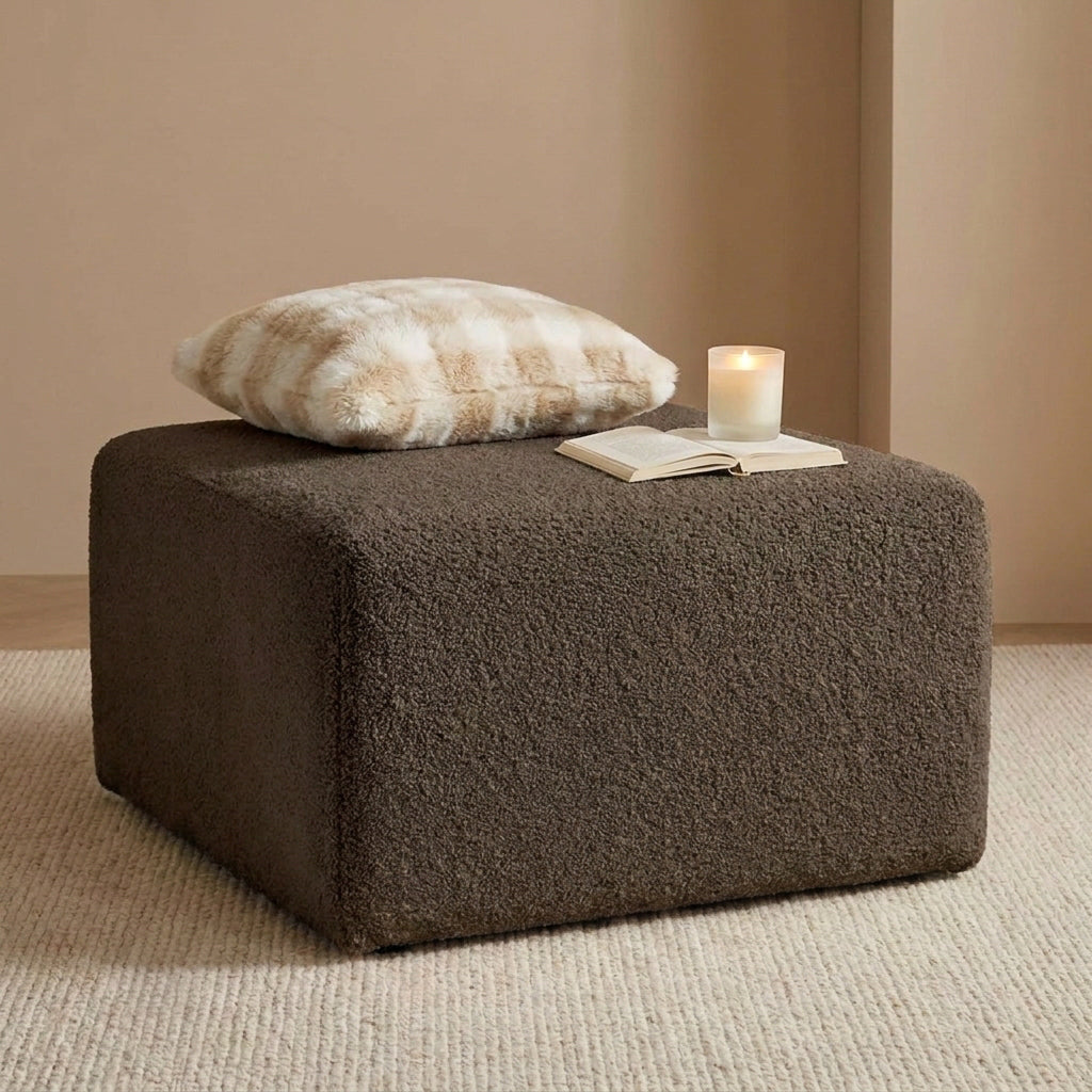 TeddyFit Stretch Full-Encasing Plush Sofa Slipcover