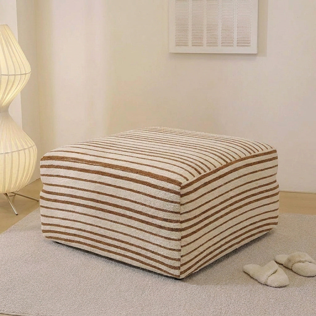 PlushGuard Stripe Full-Cover Sofa Slipcover