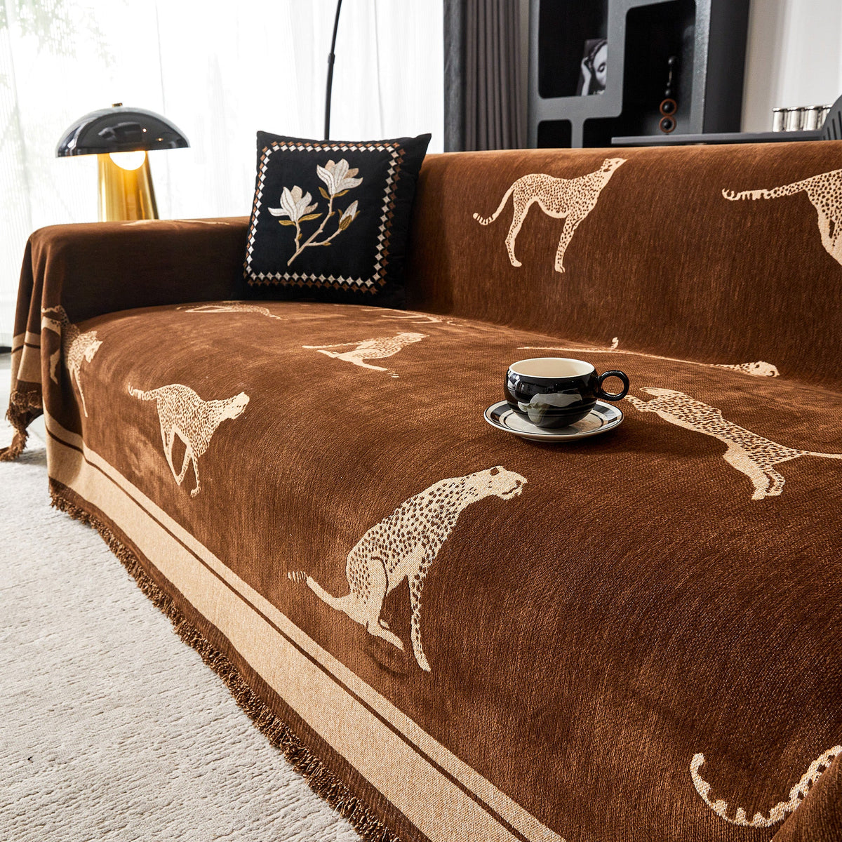 Safari Elegance Anti-Pilling Sofa / Couch Cover